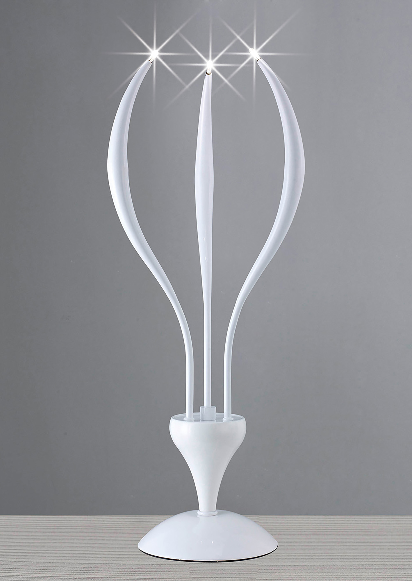 Llamas Gloss White Table Lamps Diyas Designer Table Lamps